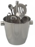 Stainless Steel Bar Set, 6-Pc