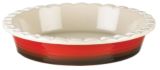 H2K Red Ceramic Pie Plate