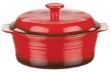 Mayfair & Jackson Red Ceramic Casserole
