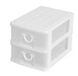 Unit� Gracious Living, 2 tiroirs, blanc