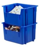 Bac empilable, bleu, 48 L