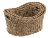 Seagrass 3-piece Curved Basket