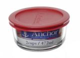 Contenant rond en verre Anchor Hocking, 2 ...