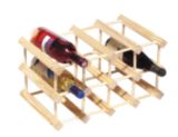 Chateau 12-Bottle Wooden Wine Rack