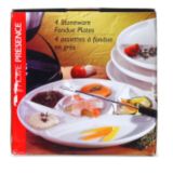 Home Presence Fondue Plate, 4-Pk