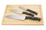 Stainless Steel Santoku Knife Set, 3-Pc