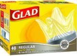 Glad Clear Garbage Bags, 26 x 32.5-in., 40-Ct