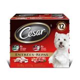 Cesar Beef & Roast Turkey Dog Food, 12-Pk