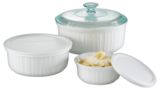 Corningware French White Bakeware Set, 6-Pc