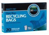Likewise Blue Recycling Bags, 20-ct