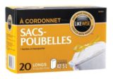 Sacs � ordures Likewise � cordon, 24 x 30 po