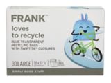 Sacs pour recyclage Likewise, bleu transparent
