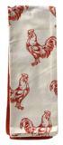 For Living 3-Pc Tea Towel Set, Red Rooster