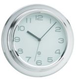 Debbie Travis 12-in Chrome Clock