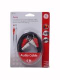 Audio Cable with RCA plugs, 6'