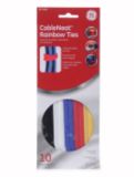 CableNeat Rainbow Ties, 10-Pk