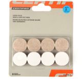 Super Stick Felt Pads, 1-in, with Hook & L...