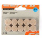 Likewise Round Beige Heavy Duty Felt Pads