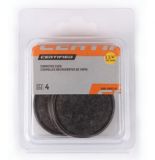 Carpeted Furniture Cup, 1-1/4-in