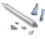 Light-Duty Replacement Door Closer, Silver