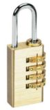 Resettable Brass Luggage Lock