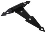 Light Duty Spring T-Hinge, Black, 8-in