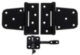 Gate Hardware Kit, Black, 5-in