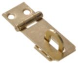 Fixed Staple Safety Hasp, Brass