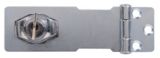 Key Locking Hasp, Zinc-Plated, 3.5-in