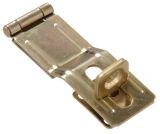 Hasp, Brass-Plated, 4.5-in