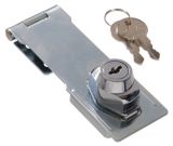 Key Hasp, Zinc-Plated, 4.5-in