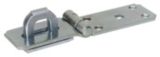 Safety Hasp Fixture, Silver, 7-1/4-in