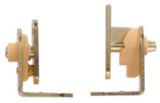 Caf� Door Hinges, Brass-Plated