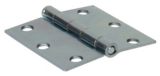 Loose Pin Broad Butt Hinge, Zinc-Plated, 3-in