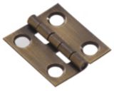 Narrow Cupboard Hinge, Antique Brass