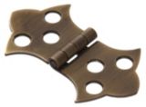 Butterfly Cupboard Hinge, Antique Brass