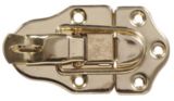 Drawer Catch With Eye, Brass-Plated