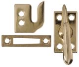 Casement Window Latch, Brass-Plated