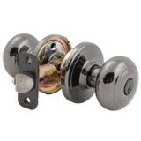 Brinks Jackson Keyed Entrance Door Knob, Polished Brass