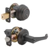 Brinks Deadbolt Lock & Keyed Entrance Lever Combo