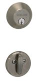 Serrure � p�ne dormant Schlage, �tain patin�