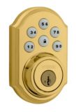 Polished brass SmartCode electronic lock