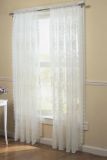 White Floral Lace Sheer Panel, 58 x 63-in