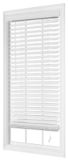 Home Collection Faux-Wood PVC Blinds, White