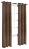 Debbie Travis Suede Blackout Panel, Chocolate