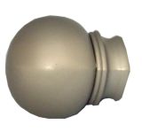 Tringle � rideaux, embout boule, nickel satin�