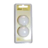 Boutons d'armoire en c�ramique, blanc, paq. 2
