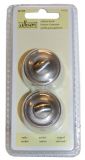Button Nickel Cabinet Knob, 2-Pk