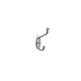 Bulldog Satin Nickel Coat and Hat Hook, Si...