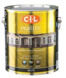CIL Realife White 3.7 L Flat Exterior Paint